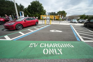EV charging only parking spot