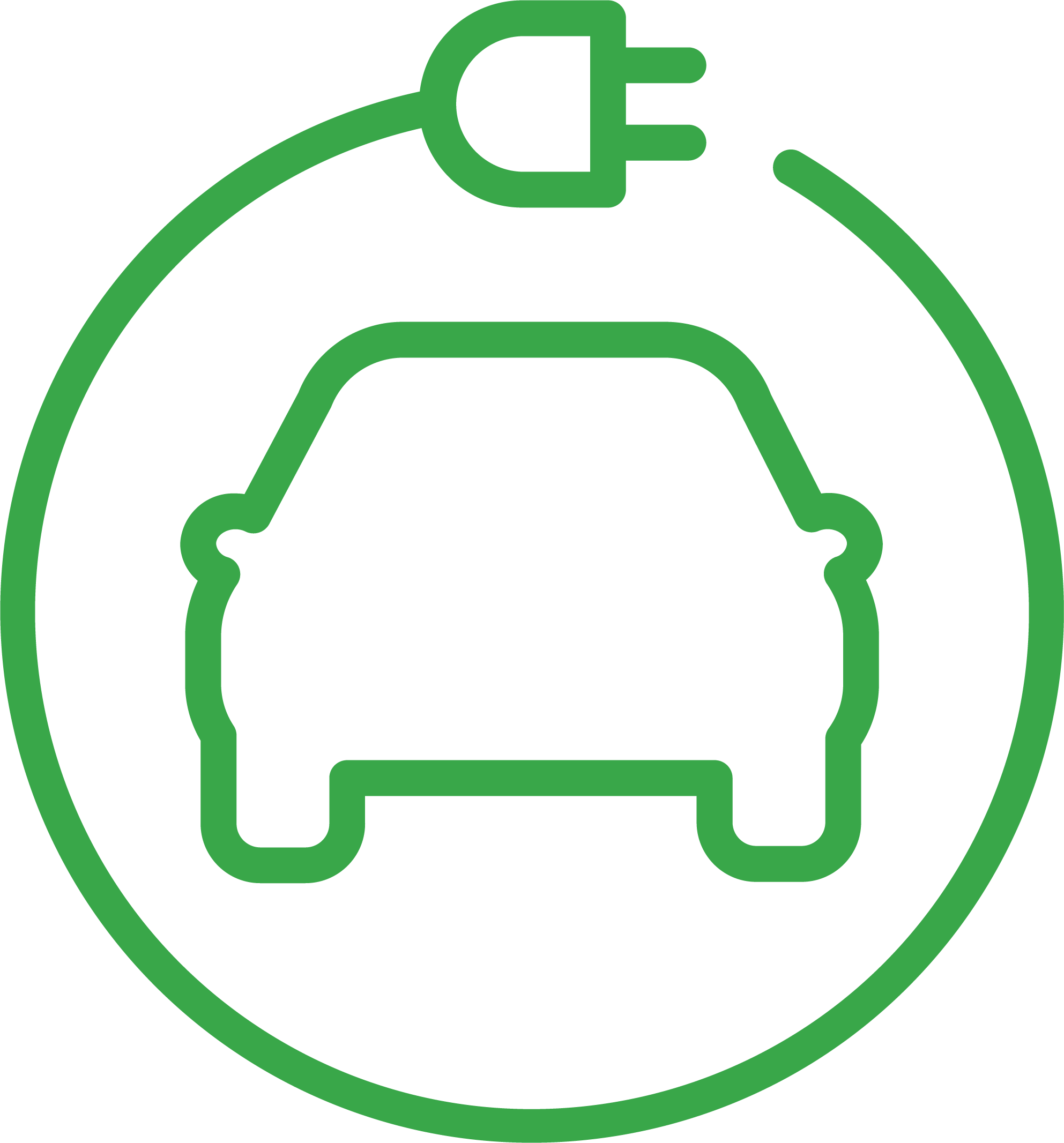 green power supply icon