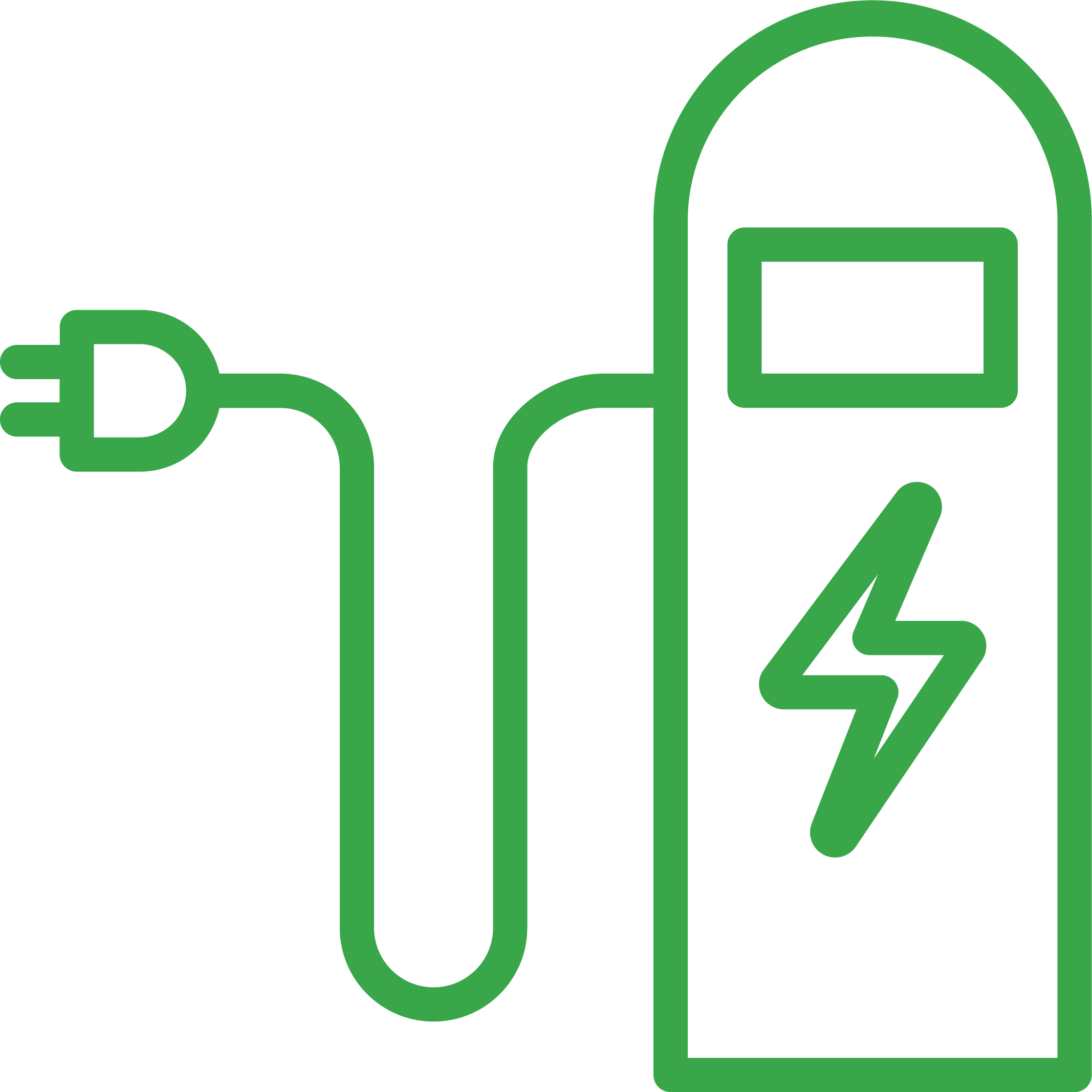 green power supply icon