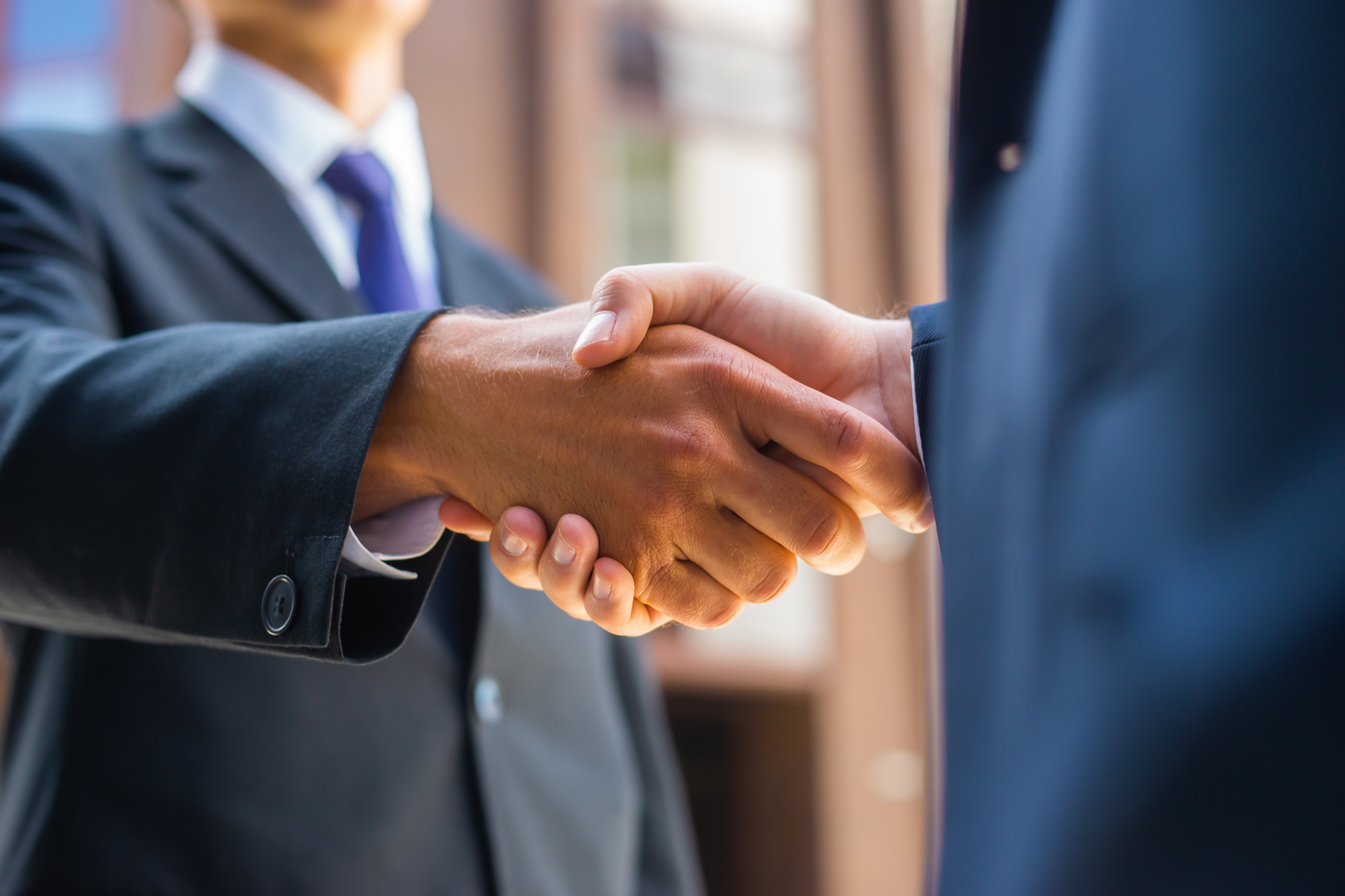 businessman investors handshake